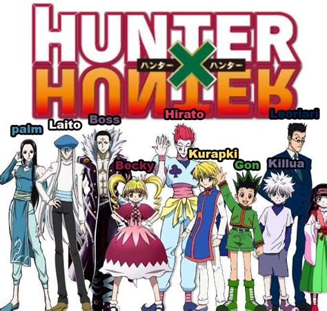 characters in hxh|hunter x all characters name.